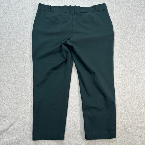 Ava & Viv Pants Women's 20W Plus Dark Green High-Rise Business Casual Trouser - Picture 4 of 6
